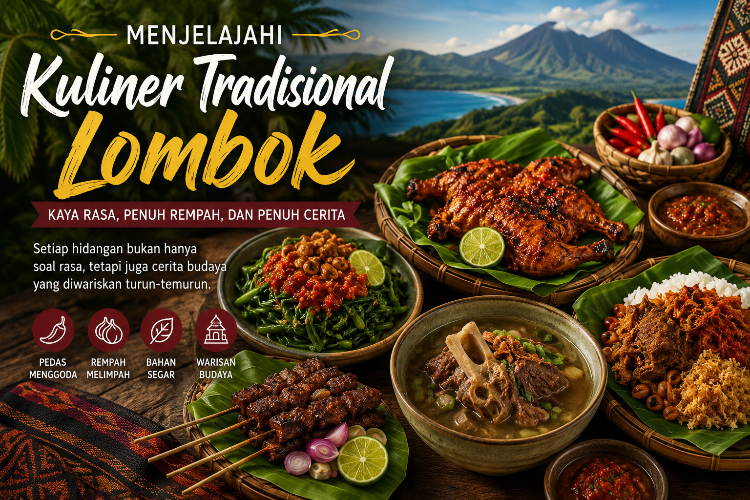 Menjelajahi Kuliner Tradisional Lombok yang Kaya Rasa dan Penuh Rempah